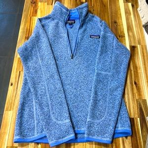 Patagonia, Indigo Blue, 1/4 Zip, Small Pullover.